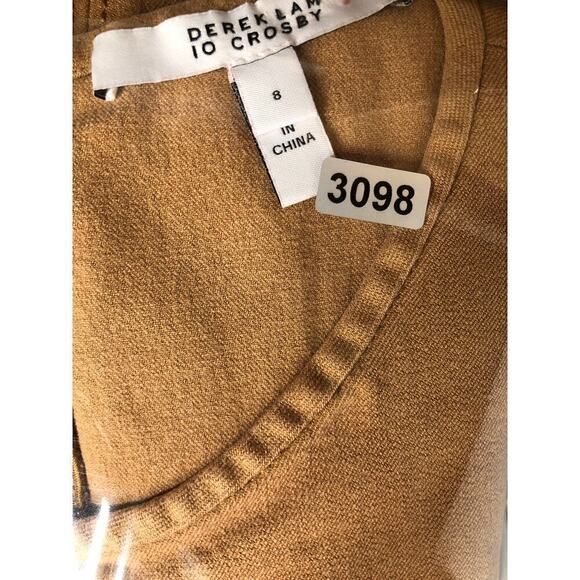 Derek Lam 10 Crosby Corset Waist Dress Fit and Flare Sleeveless Mini Camel Tan 8 - Picture 14 of 14